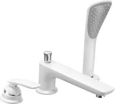 Смеситель для ванны Kludi белый, хром (524479175)