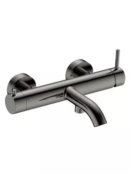 Смеситель для ванны, метал Gun metal, AQUAme AQM6212GM Siena