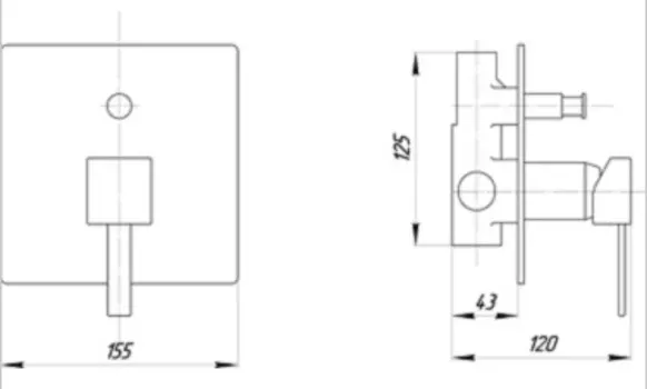 Смеситель для ванны Migliore Kvant золото (ML KVT-2772 DO)