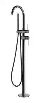 Смеситель для ванны Напольный Grocenberg GB900BG Графит