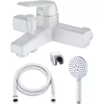 Смеситель для ванны OneLife белый матовый