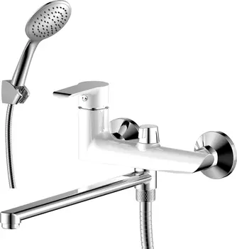 Смеситель для ванны Rossinka белый, хром (W35-32)