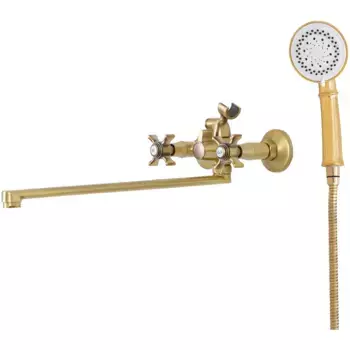 Смеситель для ванны с душем Agger Retro-X бронзовый глянцевый