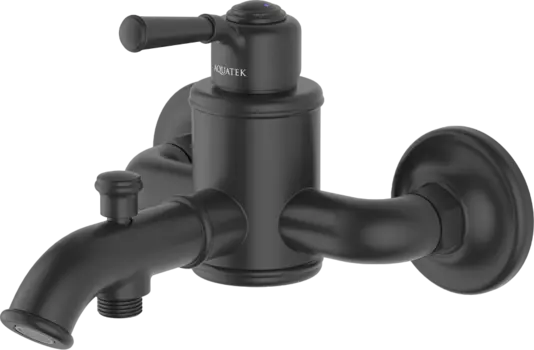 Смеситель для ванны с душем AQUATEK Классик AQ1540MB матовый черный
