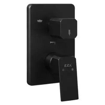 Смеситель для ванны с душем E.C.A. Tiera черный матовый