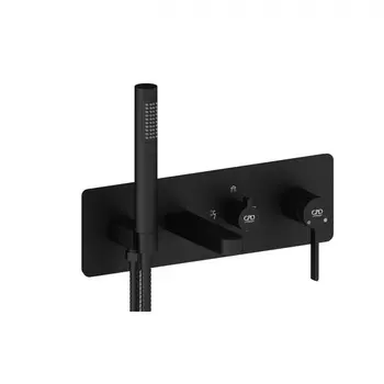 Смеситель для ванны с душем GPD Gildo MKA165-S черный матовый