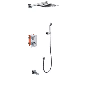 Душевой комплект Kaiser Sonat 34577 С ВНУТРЕННЕЙ ЧАСТЬЮ, с термостатом, хром