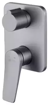 Смеситель для ванны с душем Lemark Bronx LM3727GM серый матовый, графит