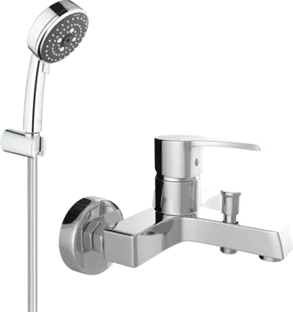 Смеситель для ванны с душем MEGA Sun MG-SUN01 + Душевой гарнитур Grohe Vitalio Comfort 26176000 хром