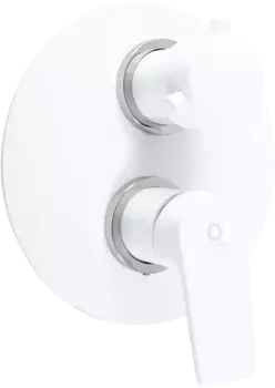 Смеситель для ванны с душем Rav Slezak Colorado белый - хром