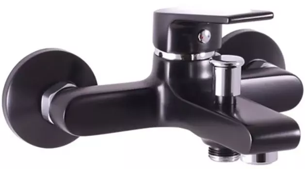 Смеситель для ванны с душем Rav Slezak Colorado черный матовый - хром