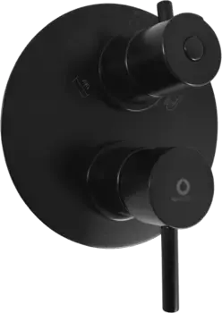 Смеситель для ванны с душем Rav Slezak Seina черный матовый