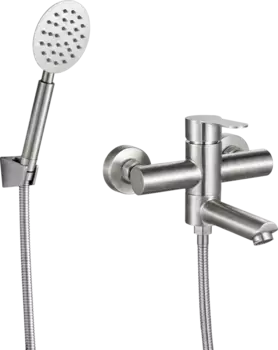 Смеситель для ванны РМС SUS124-009E сталь матовая