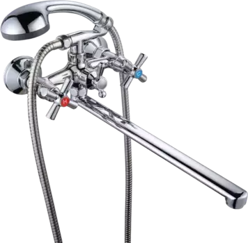 Смеситель для ванны с душем РМС универсальный хром
