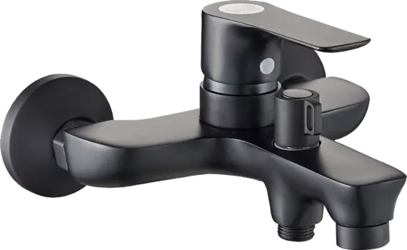 Смеситель для ванны с душем STWORKI Берген BER-02b черный