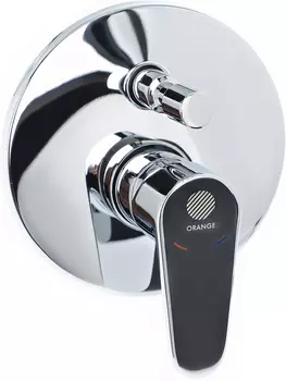 Смеситель для ванны с душем STWORKI Нарвик NR-02cr С ВНУТРЕННЕЙ ЧАСТЬЮ, встраиваемый, однорычажный, латунь, настенный, российский