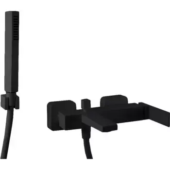 Смеситель для ванны с душем Webert Pegaso черный матовый