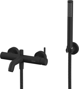 Смеситель для ванны с душем WHITECROSS Y Y1231BL черный матовый