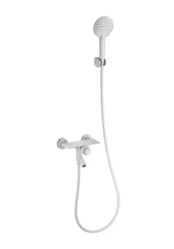 Смеситель для ванны с душем Wonzon & Woghand WW-FE05L221-MW матовый белый