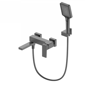Смеситель для ванны с душем Wonzon & Woghand WW-88037068-BGM темный графит