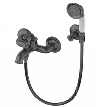 Смеситель для ванны с душем Wonzon & Woghand WW-88639008-BGM темный графит