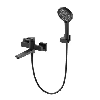 Смеситель для ванны с душем Wonzon & Woghand WW-88639010-MB матовый черный