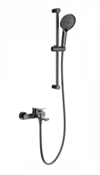Смеситель для ванны с душем Wonzon & Woghand WW-C2036-BGG темный графит