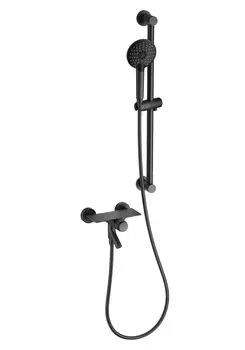 Смеситель для ванны с душем Wonzon & Woghand WW-FE05L222-BGG темный графит