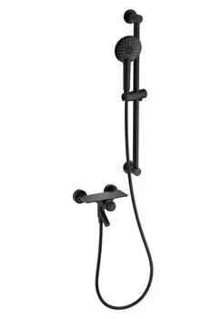 Смеситель для ванны с душем Wonzon & Woghand WW-FE05L222-MB матовый черный