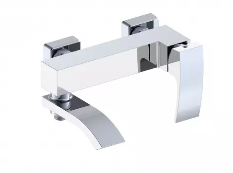 Смеситель для ванны с ручным душем Grocenberg GB8007 Белый хром