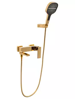 Смеситель для ванны с ручным душем Hansberge H4070GO Золото