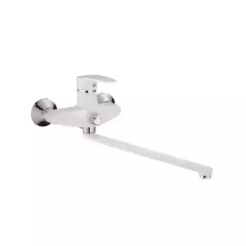 Универсальный смеситель Shevanik S5022F белый, хром