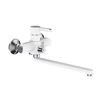 Универсальный смеситель Shevanik S6022F белый, хром