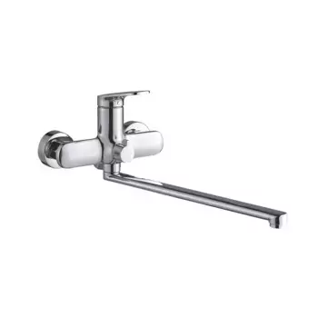 Смеситель с длинным изливом для ванны Shevanik S8522 хром