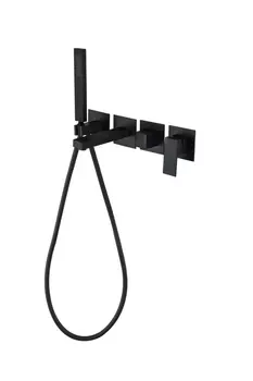 Смеситель для ванны скрытого монтажа Grocenberg GB5060BL с Картриджем Kerox (Венгрия)