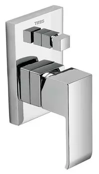 Смеситель для ванны Tres Cuadro хром (106180)