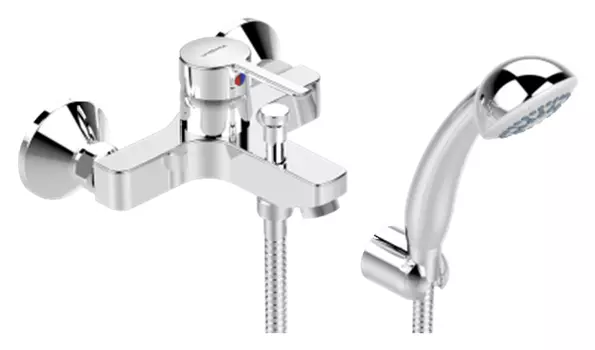 Смеситель для ванны с душем Vidima Logik BA279AA хром