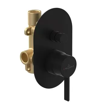 Смеситель для ванны Villeroy & Boch Dawn TVS106004000K5 черный, матовый