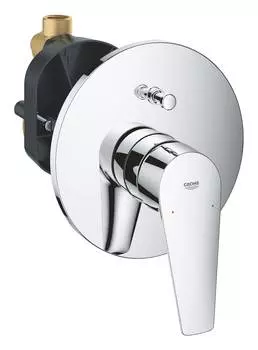 Смеситель для ванны встраиваемый без излива, цвет: хром