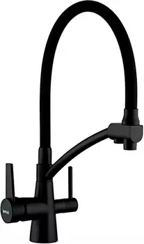 Смеситель для кухни Gappo G4398-16 с гибким изливом, черный
