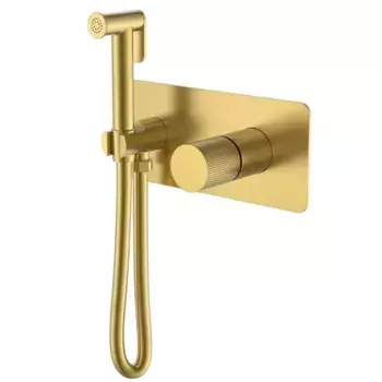 Смеситель гигиенический STICK MATT GOLD SPIRALE