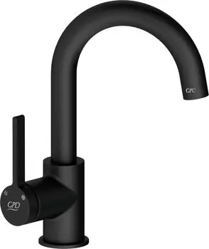 Смеситель GPD Gildo для раковины, черный MTL165-S