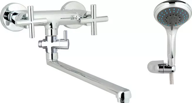 Смеситель с длинным изливом для ванны GPD Nino AEB08-3