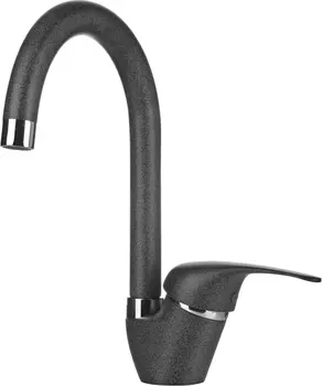 Смеситель для кухонной мойки Granula Gr-1024 графит черный