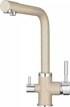Смеситель для кухонной мойки Granula Gr-2015 пирит бежевый