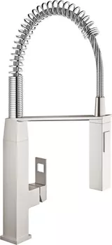 Смеситель Grohe Eurocube 31395DC0 для кухонной мойки, суперсталь