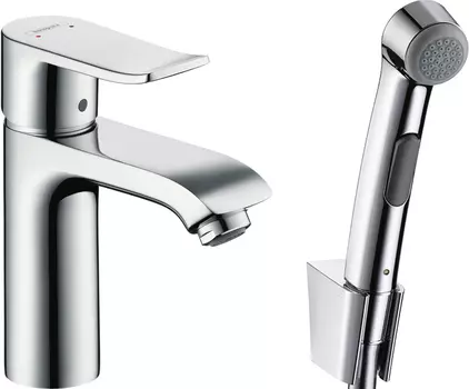 Смеситель для раковины Hansgrohe Metris 31285000 для раковины с гигиеническим душем