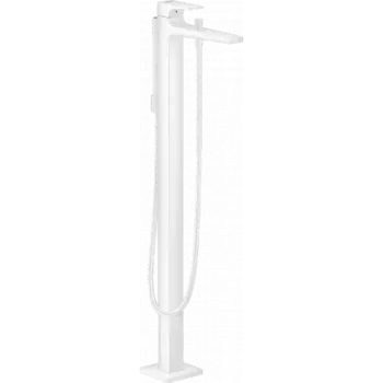 Смеситель hansgrohe Metropol для ванны, однорычажный, напольный, с рычаговой рукояткой, матовый белый 32532700