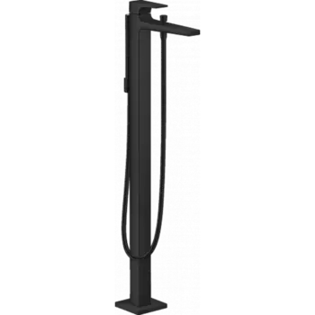 Смеситель hansgrohe Metropol для ванны, однорычажный, напольный, с рычаговой рукояткой, матовый черный 32532670
