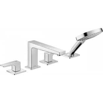 Смеситель Hansgrohe Metropol на край ванны, на 4 отверстия, хром 32552000